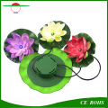 Solar Power Waterproof Pool Flutuante Lotus Solar Light Night Flower Lamp para Decoração de Lagoas de Jardim